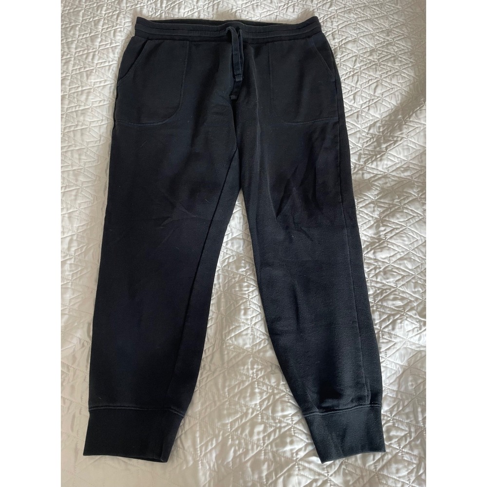 Gap Joggers Black Basic Drawstring Elastic Waist Sweatpants Lounge Pants Large